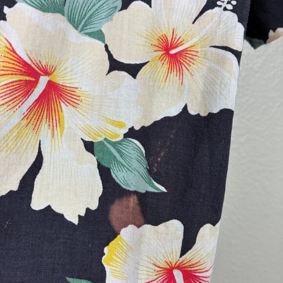 VTG 60s/70s Malihini Hawaii Floral Hawaiian Dress Size Small Coastal - Picture 4 of 10